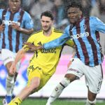 Chibuike Nwaiwu (right) in action against Fenerbahce