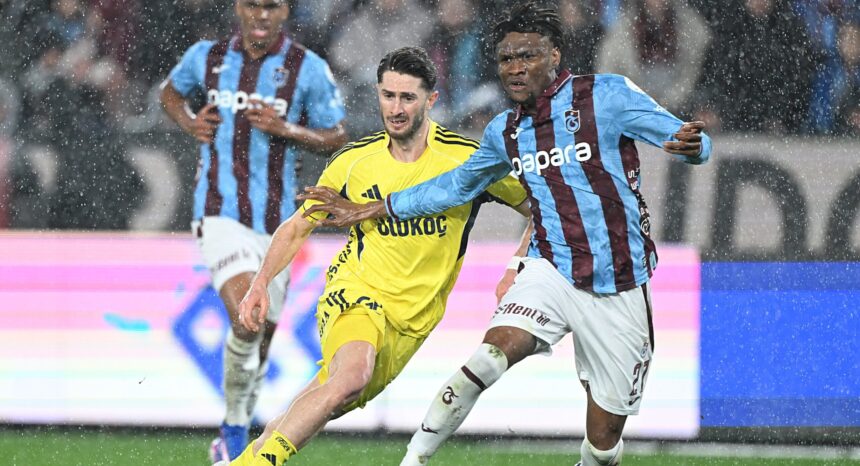 Chibuike Nwaiwu (right) in action against Fenerbahce