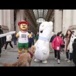 Mascots Ayo and Tina showcase the Olympic spirit in Milan