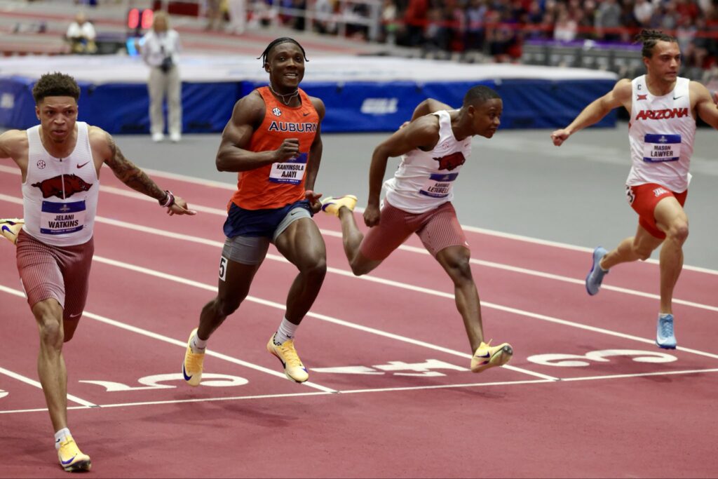 Kanyinsola Ajayi blazes to NCAA 60m gold with 6.45s record run 38 Kanyinsola Ajayi