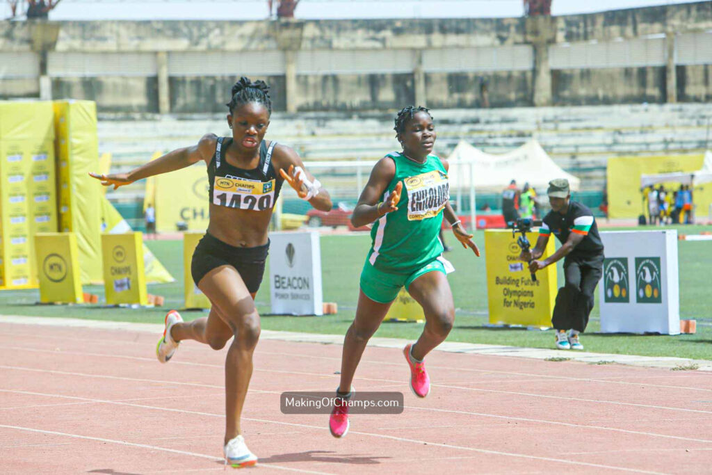 Bernice Onoriode won the Youth Girls' 200m and Long Jump titles at MTN Champs 2026