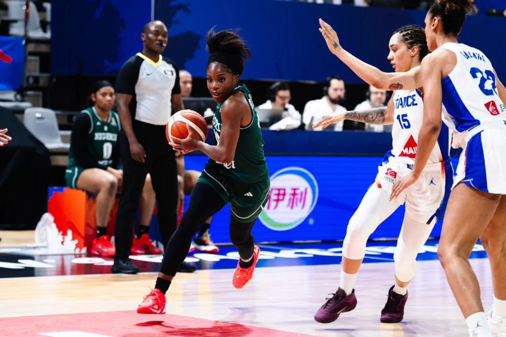 Promise Amukamara in action for D'Tigress against France