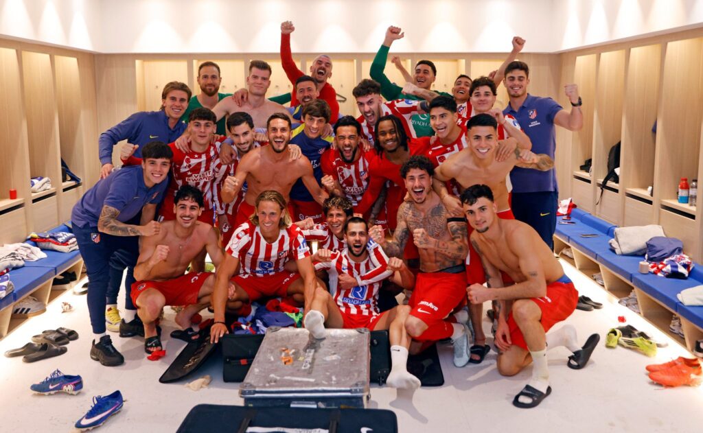 Simeone regrets failed Lookman strategy despite final qualification 38 Ademola Lookman and Atletico Madrid teammates celebrate qualification to Copa del Rey final