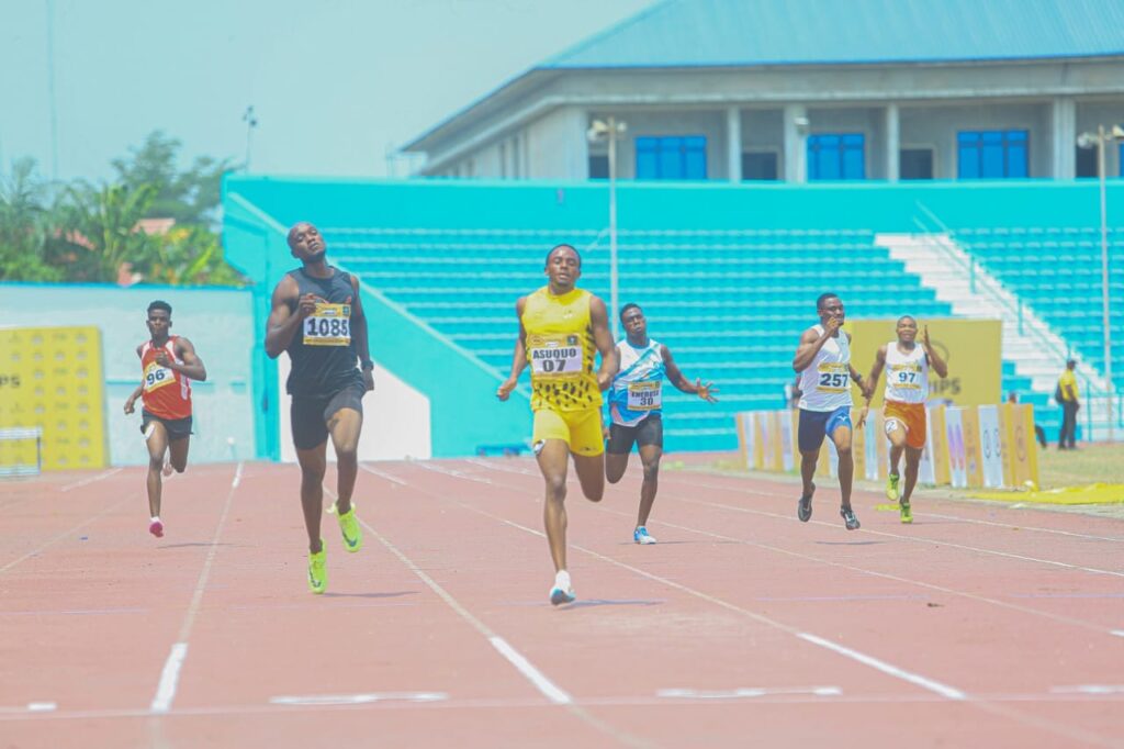 Athletes at the  MTN CHAMPS Athletics Classics 