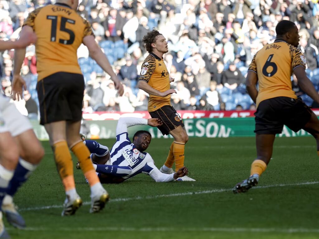Josh Maja in action against Hull City