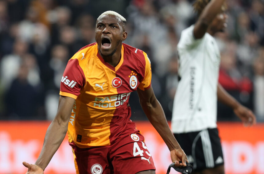 Osimhen scores winner as 10-man Galatasaray beat Besiktas 1–0 37 Osimhen scores winner as 10-man Galatasaray beat Besiktas 1–0