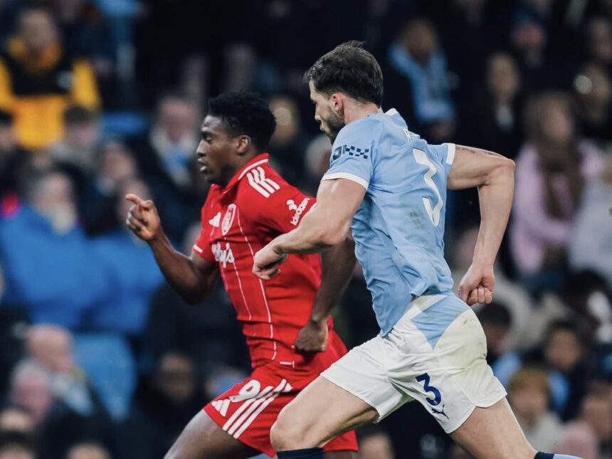 Awoniyi praises teammates after Forest’s impressive 2-2 draw with Manchester City