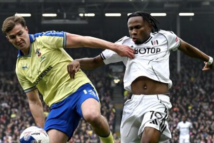 Samuel Chukwueze in action for Fulham