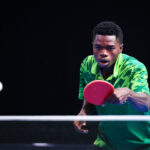 Players in action at Michael and Felicia Alabi Memorial Table Tennis Tournament in Osun