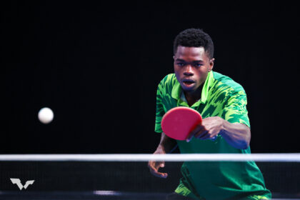 Players in action at Michael and Felicia Alabi Memorial Table Tennis Tournament in Osun