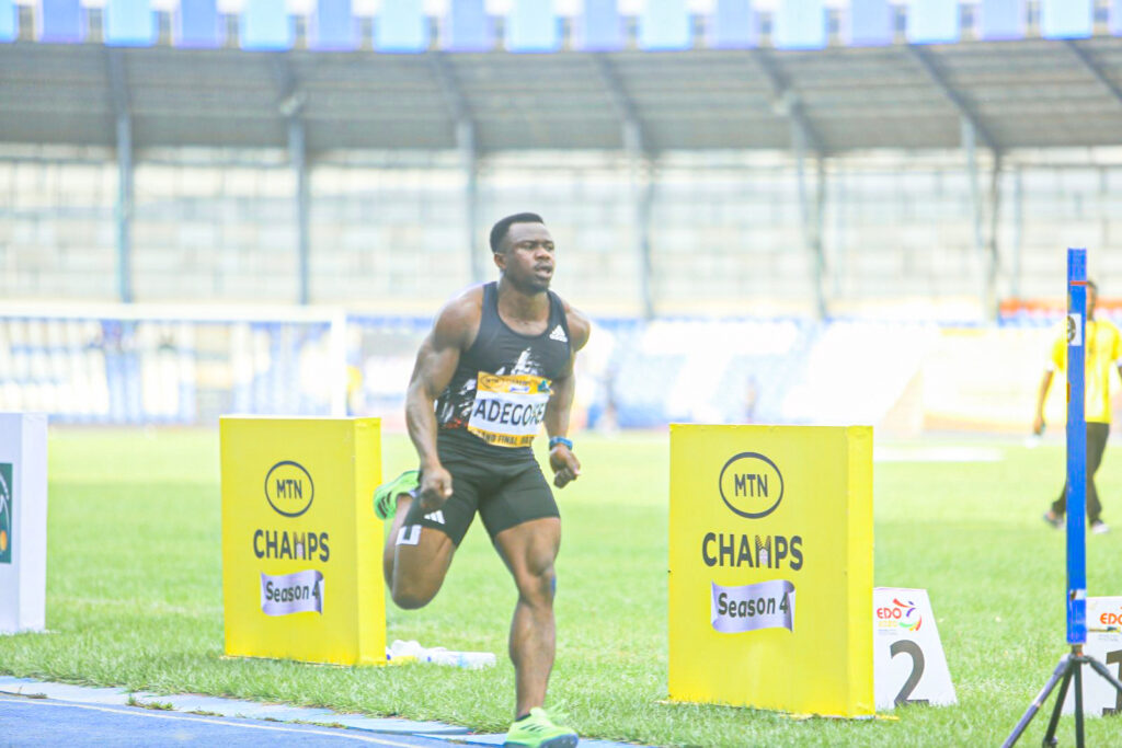 Enoch Adegoke at the MTN CHAMPS Grand Final Ibadan Day 1 results