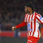 Ademola Lookman reacts as Atletico beat Barcelona in Champions League first leg