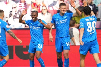 Nathan Tella provides assist in Leverkusen’s derby win over Cologne
