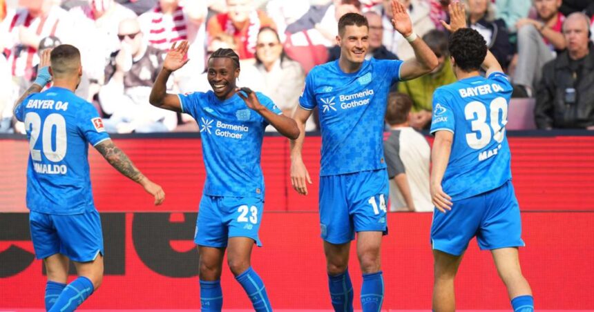 Nathan Tella provides assist in Leverkusen’s derby win over Cologne