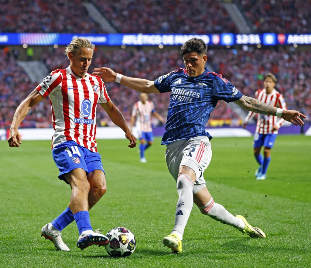Champions League: Ademola Lookman’s Atletico Madrid draw with Arsenal 1-1