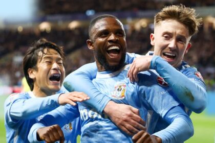 Frank Onyeka scores first season in Coventry's 3-2 win over Derby County