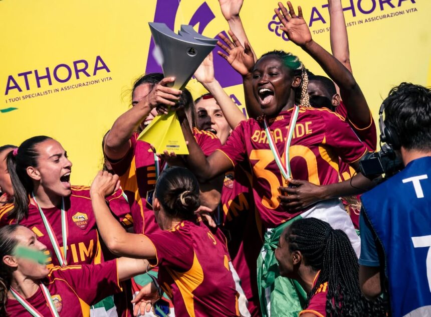 Rinsola Babajide, Shukurat Oladipo win Serie A Femminile title with AS Roma