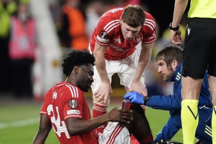 Ola Aina picks up injury in Forest’s Europa League win over Aston Villa