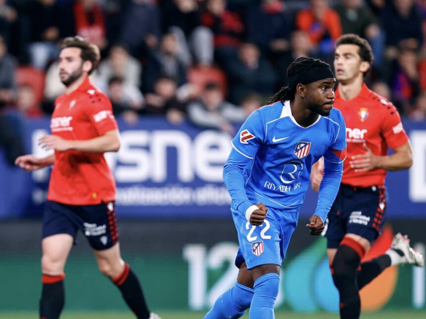 Ademola Lookman scores as Atletico Madrid defeat Osasuna 2-1