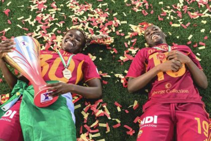 Rinsola Babajide, Shukurat Oladipo win Italian Cup with AS Roma