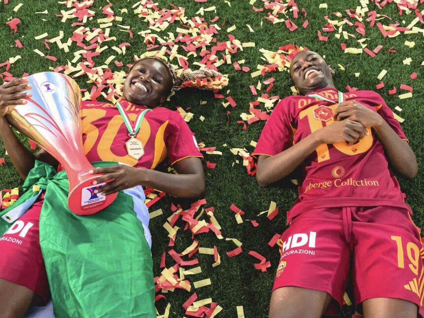 Rinsola Babajide, Shukurat Oladipo win Italian Cup with AS Roma