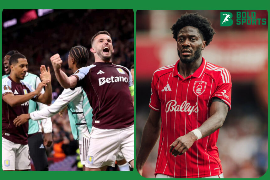 Ola Aina absent as Nottingham Forest exit Europa League after 4-0 defeat to Aston Villa‎