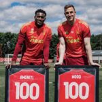Taiwo Awoniyi presented with special shirt to celebrate 100th Forest appearance