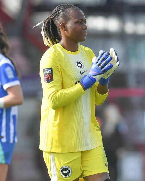 ‎Arsenal manager Renee Slegers praises Chiamaka Nnadozie after Brighton draw‎