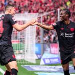 Nathan Tella nets first Bundesliga goal as Leverkusen thrash Leipzig 4-1