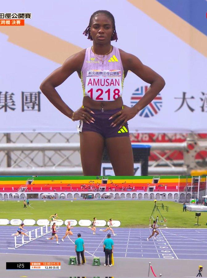 Tobi Amusan sets meet record at New Taipei Athletics Open