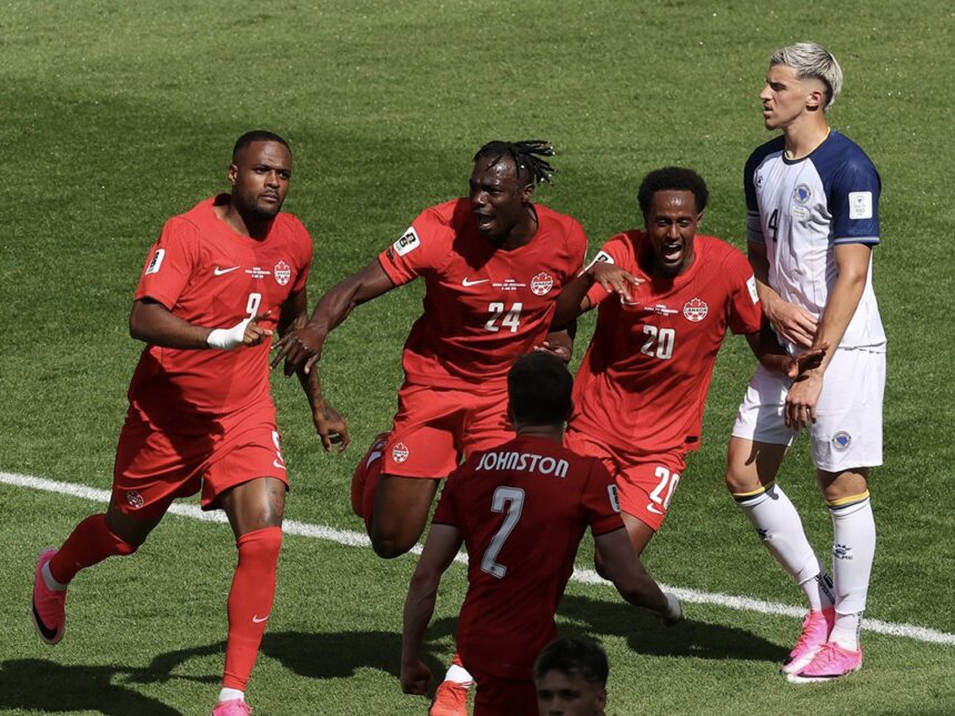 Super-sub Cyle Larin earns Canada historic point in World Cup opener