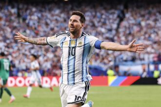 Lionel Messi becomes joint top World Cup scorer with hat-trick in Argentina’s 3-0 win over Algeria