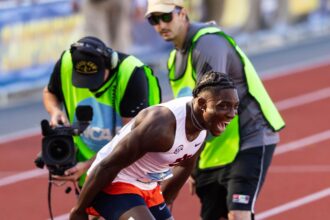 Kayinsola Ajayi wins Diamond League debut, equals Nigerian record with stunning 9.84s at Prefontaine Classic