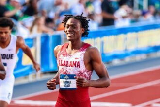 Nigerian record holder Samuel Ogazi turns professional after historic NCAA career