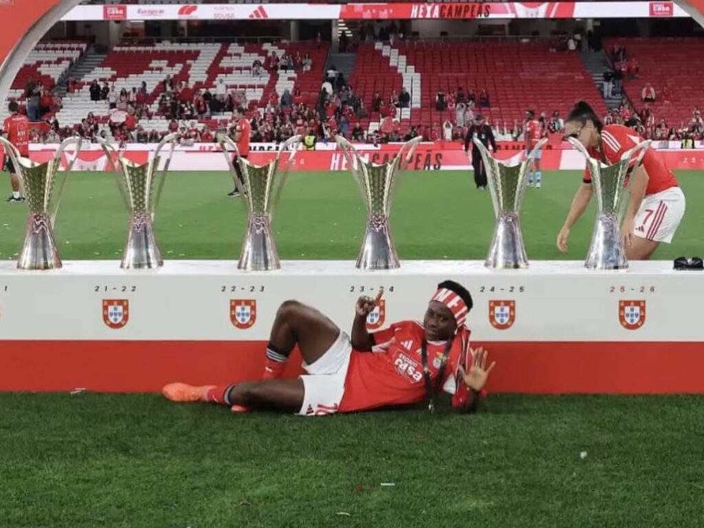 Christy Ucheibe bids emotional farewell to Benfica after trophy-laden six-year spell