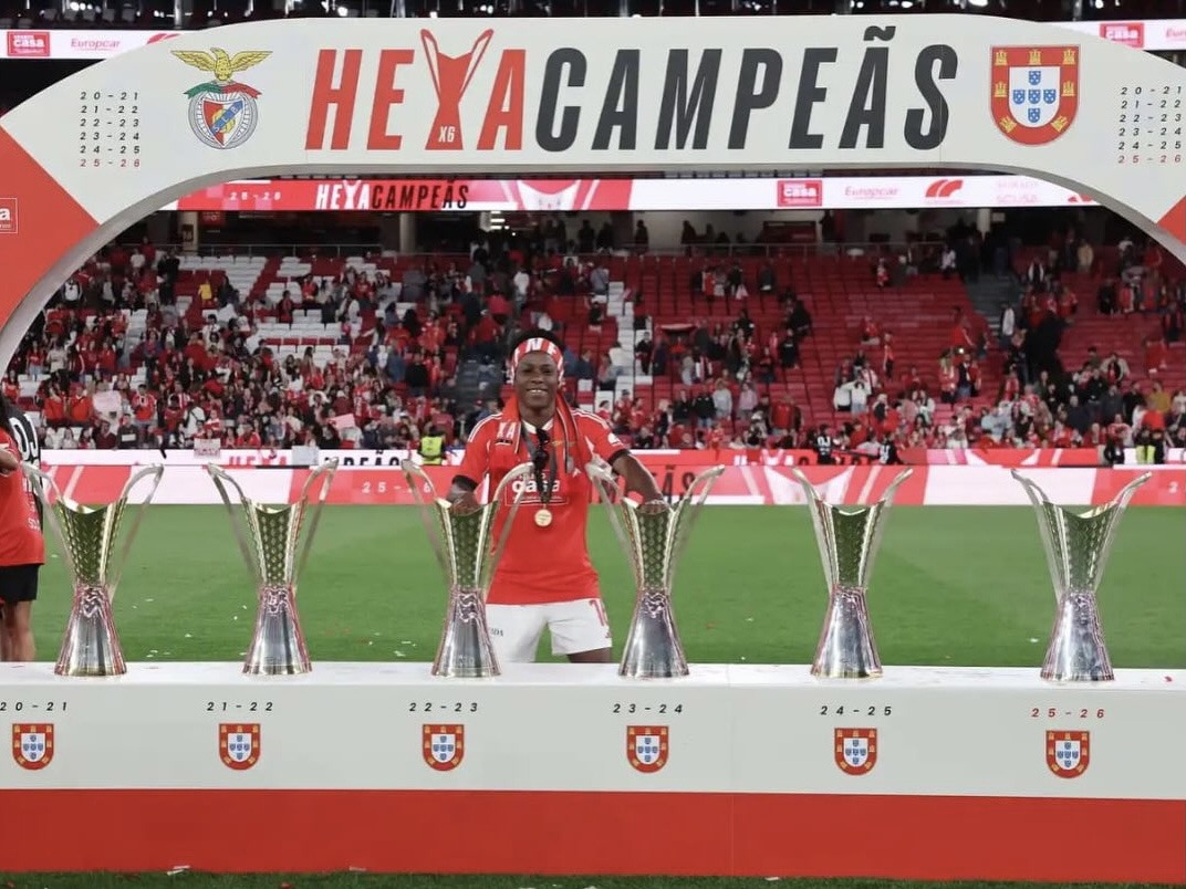 Christy Ucheibe bids emotional farewell to Benfica after trophy-laden six-year spell