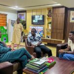 Taiwo Awoniyi meets with NSC chairman Shehu Dikko to discuss youth development through sport