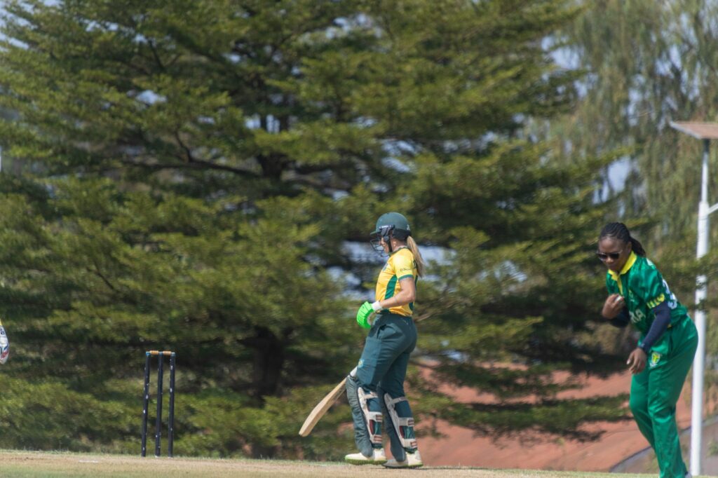 Nigeria's Female YellowGreens in action vs Brazil Women