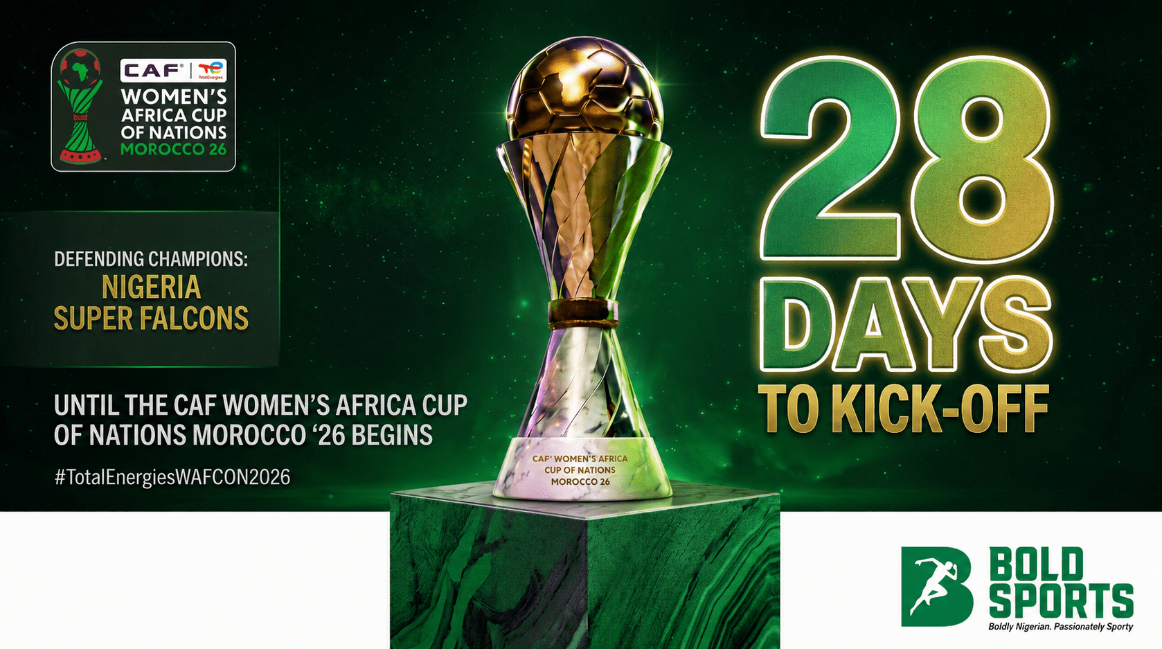 WAFCON 2026 enters 28-day countdown as Super Falcons prepare for title defence