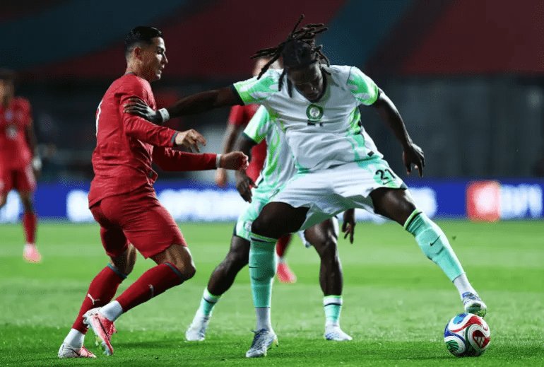 Action from Portugal vs Nigeria