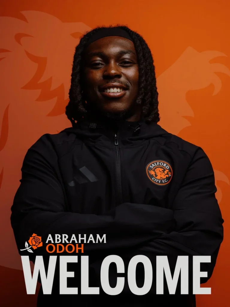 Nigerian-eligible winger Abraham Odoh completes Salford City move from Peterborough United