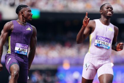 Kanyinsola Ajayi storms to London Diamond League victory in 9.84 seconds