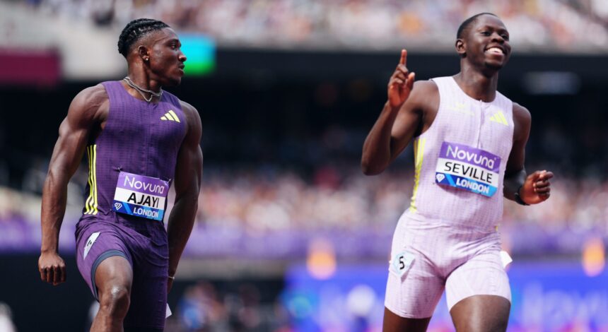 Kanyinsola Ajayi storms to London Diamond League victory in 9.84 seconds 37 Kanyinsola Ajayi storms to London Diamond League victory in 9.84 seconds