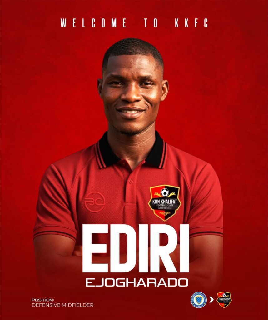 Kun Khalifat FC sign Ediri Ejogharado from Calabar Rovers ahead of the 2026/27 NPFL campaign 38 Kun Khalifat FC sign Ediri Ejogharado from Calabar Rovers ahead of the 2026/27 NPFL campaign