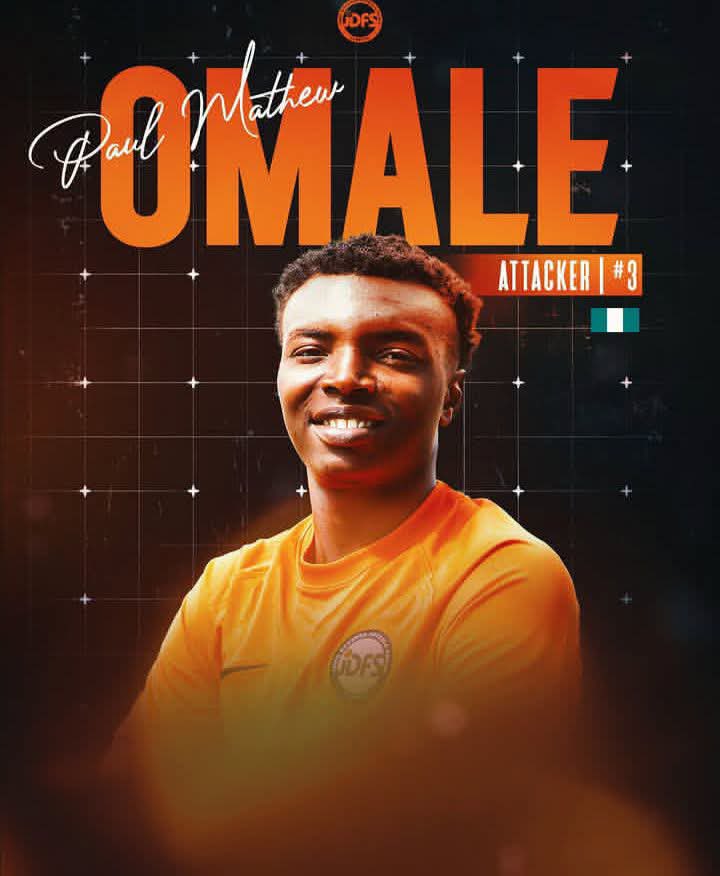 JDFS Alberts officially announce signing of former Dynamo Academica forward Paul Matthew Omale‎