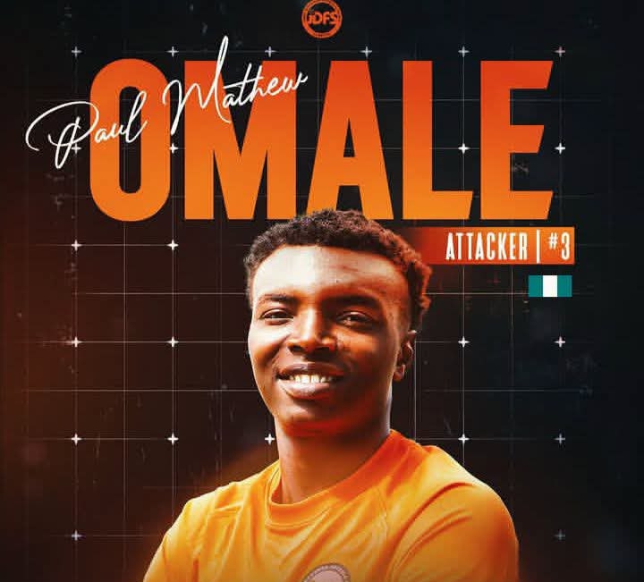 JDFS Alberts officially announce signing of former Dynamo Academica forward Paul Matthew Omale‎