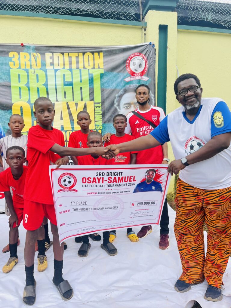 Delight FC defeat Ine Stars 4-3 to win the 3rd edition of the Bright Osayi-Samuel U-13 Football Tournament
