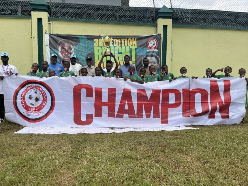 Delight FC defeat Ine Stars 4-3 to win the 3rd edition of the Bright Osayi-Samuel U-13 Football Tournament