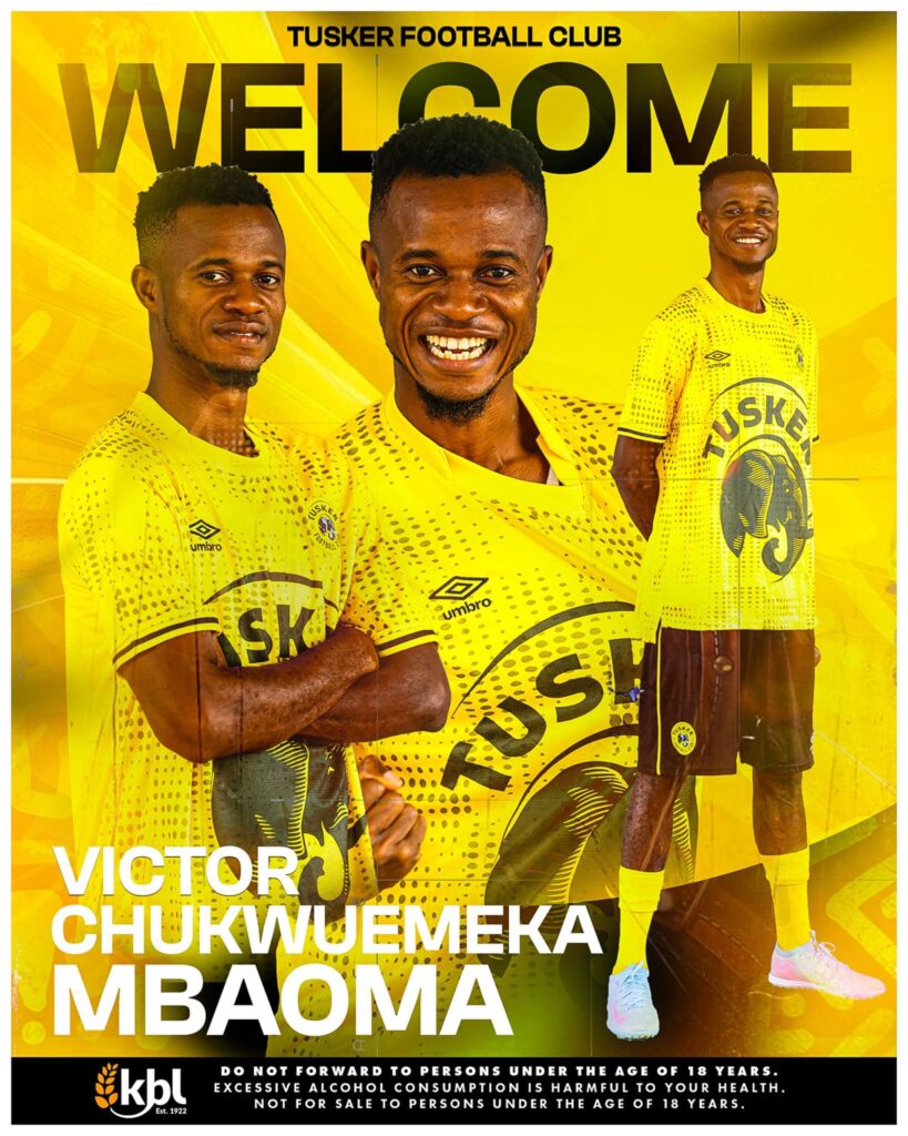‎Victor Mbaoma signs for Tusker FC after standout NPFL campaign with Remo Stars