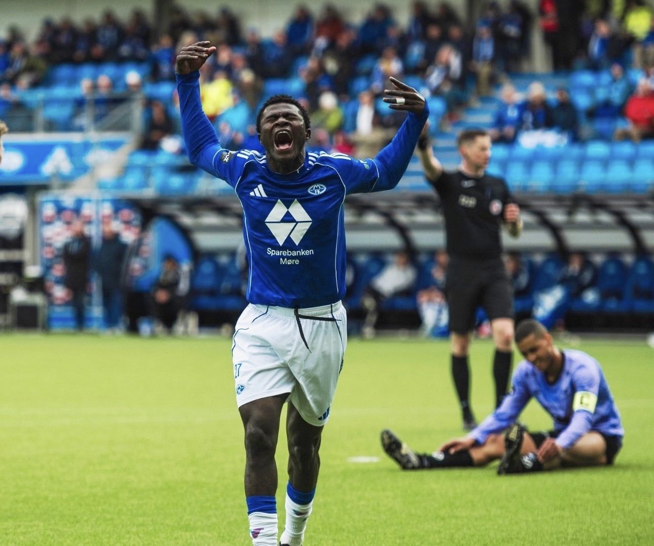 Daga scores first goal since return to action as Molde beat KFUM Oslo 4-2